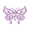 Glitter Purple Tribal Butterfly Temporary Tattoo